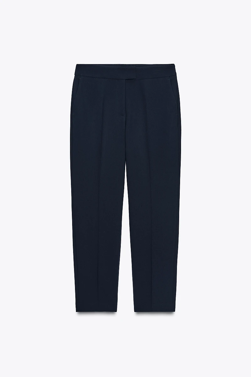 HIGH-WAISTED SLIM PANTS