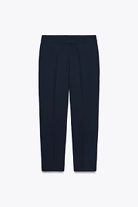 HIGH-WAISTED SLIM PANTS