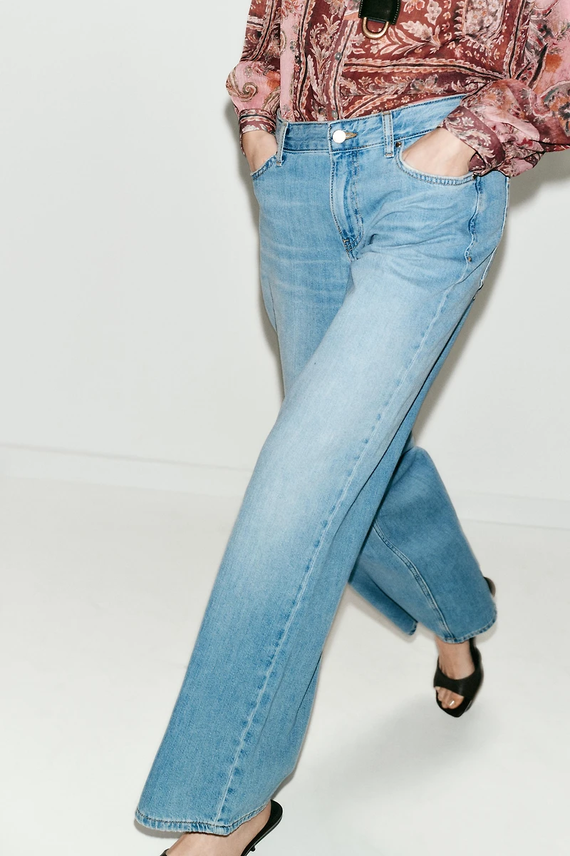 Z1975 LOW RISE WIDE LEG JEANS