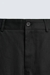 BARREL FIT LYOCELL - COTTON PANTS