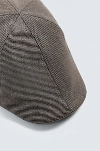 HOUNDSTOOTH FLANNEL BERET