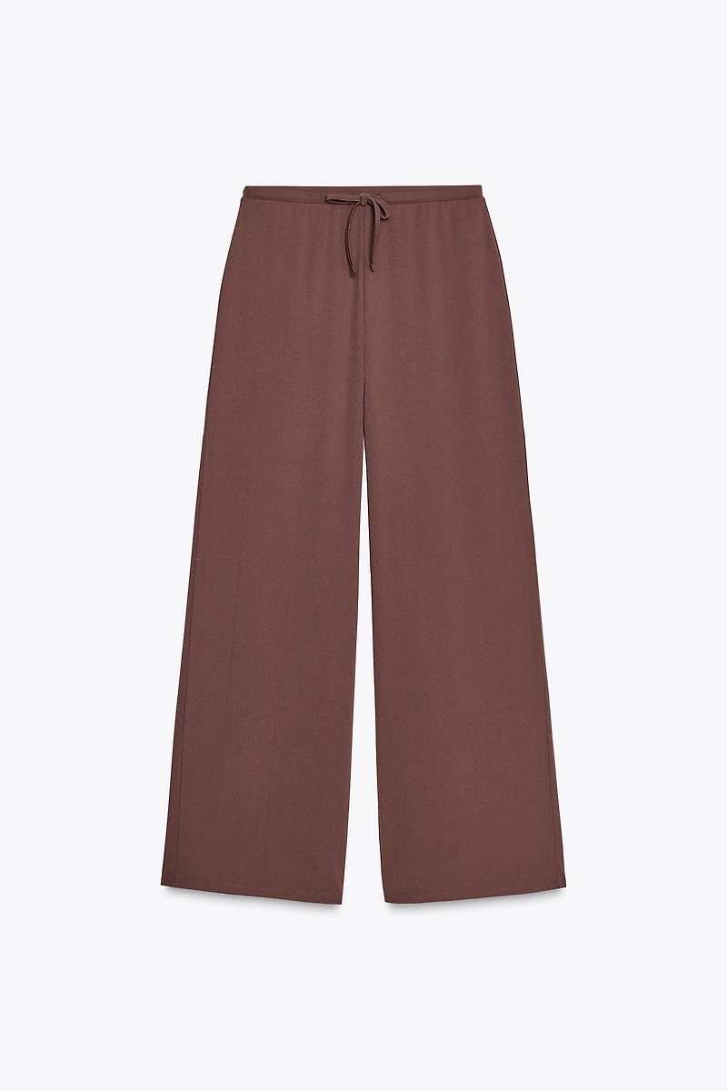 PANTALON DROIT TEXTURÉ