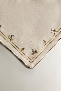 PLACEMAT WITH PLANTS EMBROIDERY
