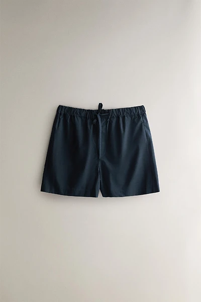 COTTON POPLIN SHORTS