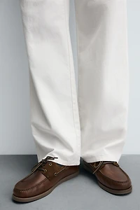 LEATHER BOAT SHOES