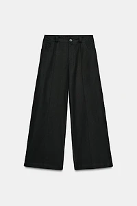 PANTALON LARGE AVEC LIN