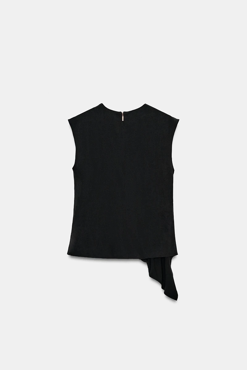 TOP SANS MANCHES À PLIS