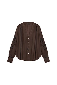 CHEMISE BRODÉE ENTRE-DEUX