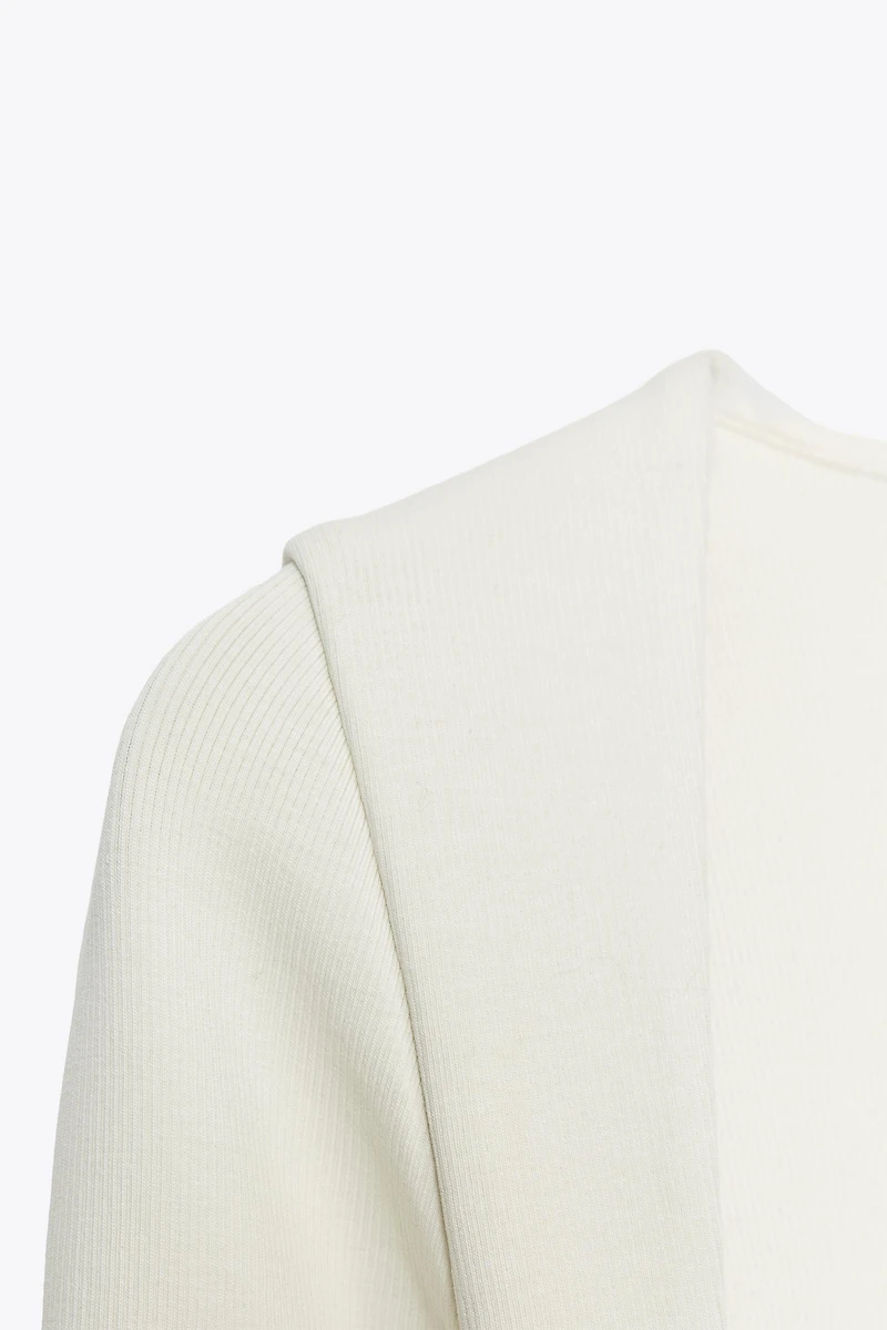 RIBBED SQUARE NECK TOP