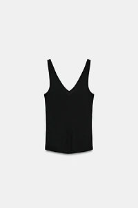 COTTON STRAP TOP