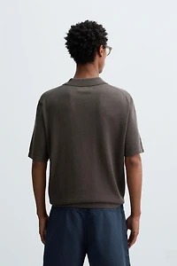 POLO EN MAILLE MÉLANGE DE COTON