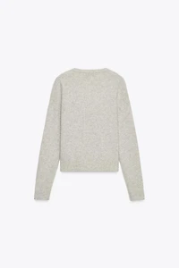 100% WOOL LONG SLEEVE SWEATER