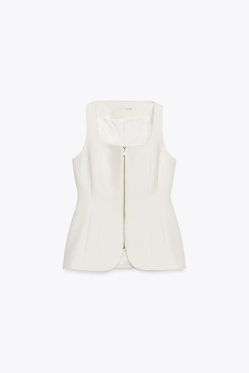 ZIP-UP BUSTIER VEST