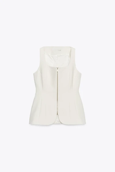 ZIP-UP BUSTIER VEST