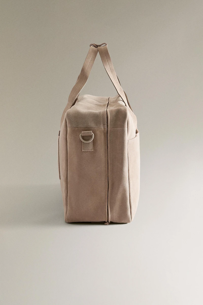 SAC DE VOYAGE CROÛTE DE CUIR