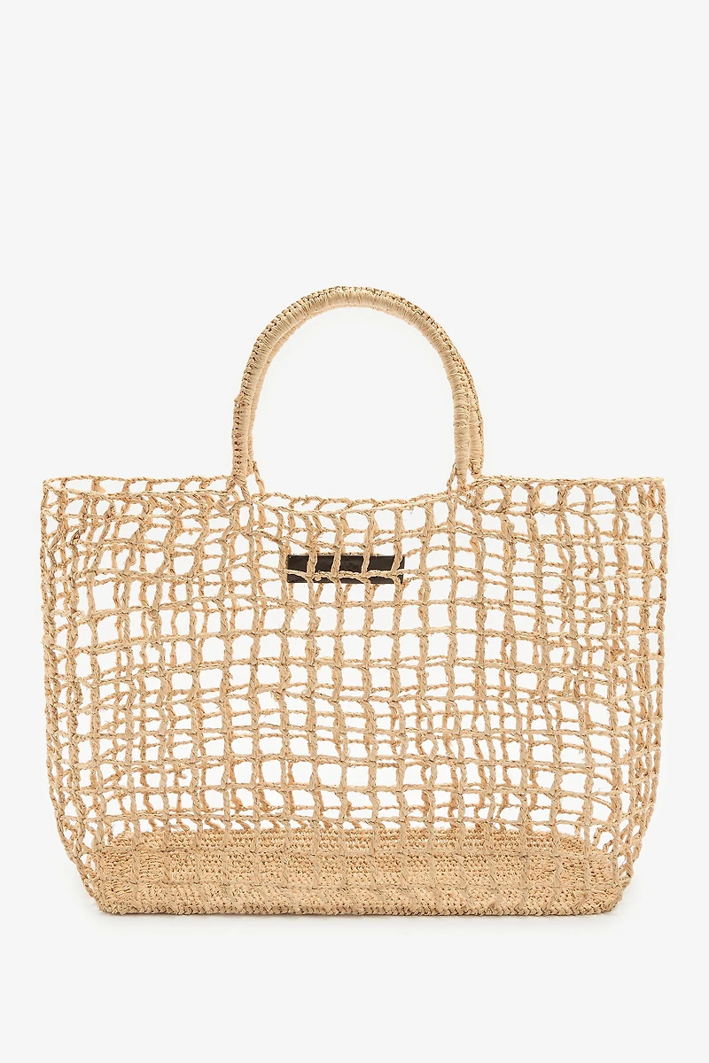 LIMITED EDITION RAFFIA MAXI SHOPPER