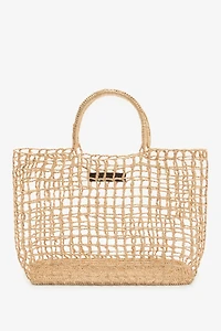 LIMITED EDITION RAFFIA MAXI SHOPPER