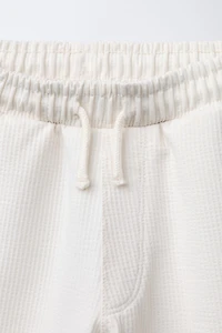 COTTON POLO SHIRT AND BERMUDA SHORTS SET