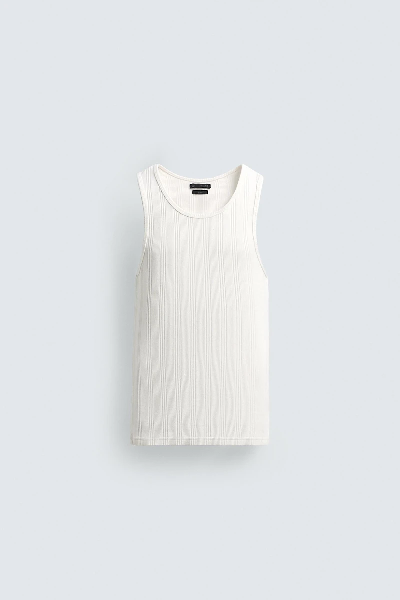 RIBBED KNIT TANK TOP