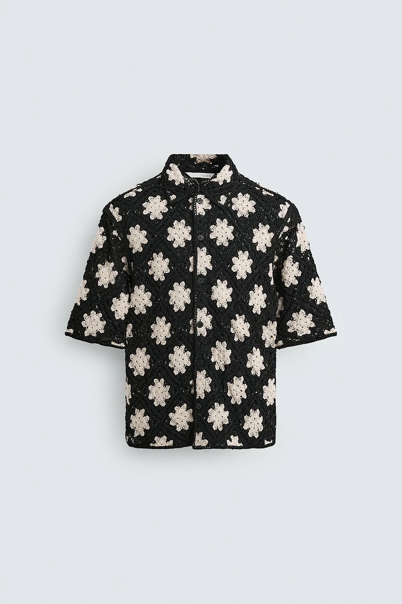CROCHET TEXTURED SHIRT