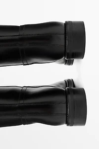 Leather riding boots