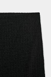 TEXTURED STRAIGHT LEG PANTS
