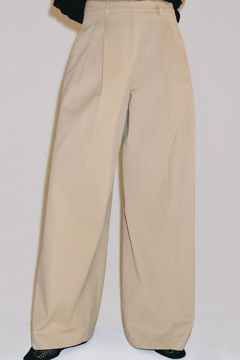ZW COLLECTION PLEATED WIDE LEG PANTS