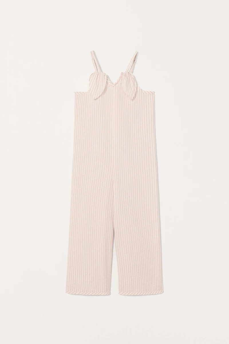 LIMITED EDITION STRIPED LONG JUMPSUIT