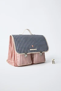 GINGHAM SATCHEL BACKPACK
