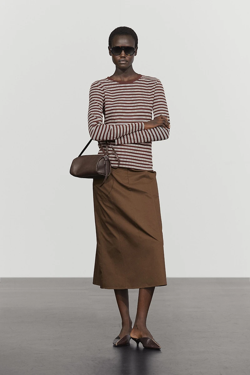100% cotton striped T-shirt