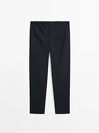 100% cotton jogger fit trousers
