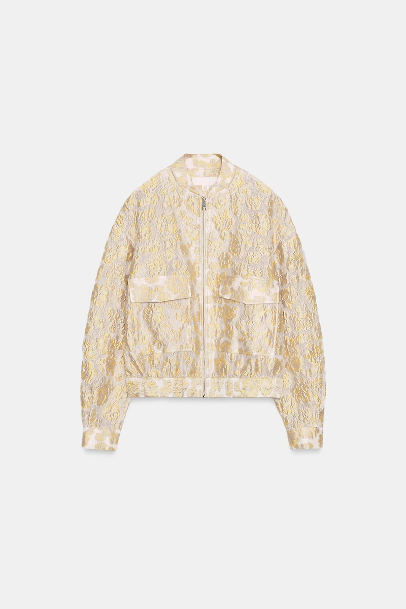 JACQUARD BOMBER JACKET