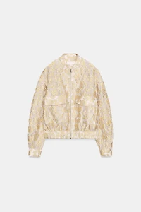 JACQUARD BOMBER JACKET