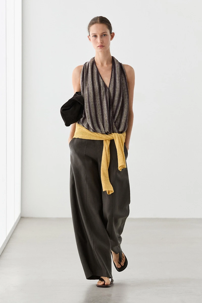 Pantalon fluide 100 % lin