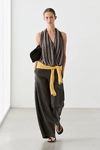 Pantalon fluide 100 % lin