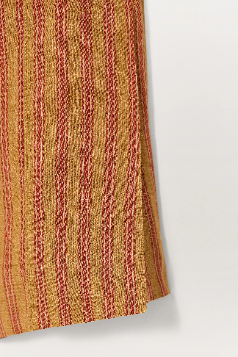 STRIPED 100% LINEN PANTS LIMITED EDITION