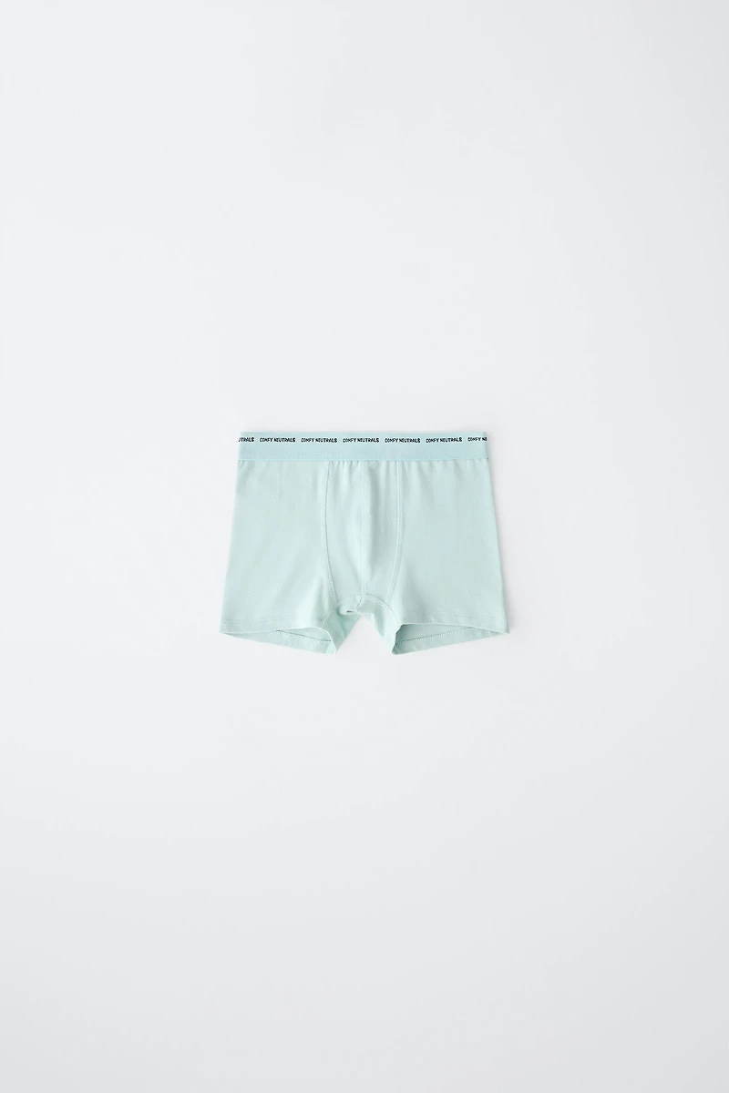 6-14 ANS / LOT DE CINQ BOXERS INSCRIPTION
