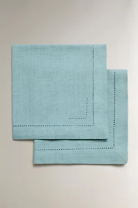 COTTON HEMSTITCHED NAPKINS (PACK OF 2)