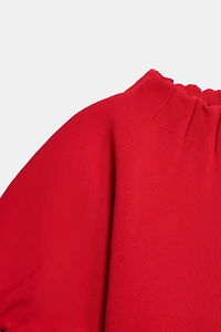 RUCHED KNIT TOP