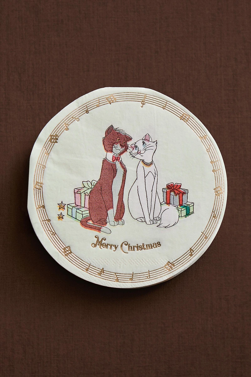 SET OF CHILDREN'S CHRISTMAS PAPER NAPKINS THE ARISTOCATS ©DISNEY (SET OF 20)