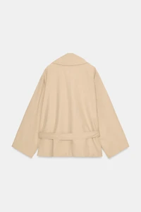 SHORT BELTED TRENCH COAT