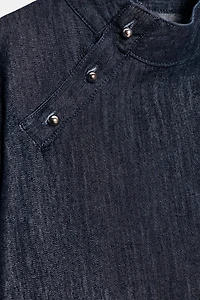 Z1975 DENIM HIGH COLLAR SHIRT