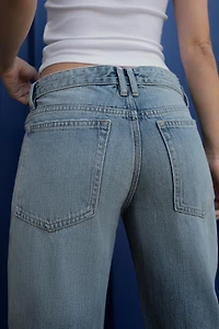 TRF LOW RISE FLARE JEANS
