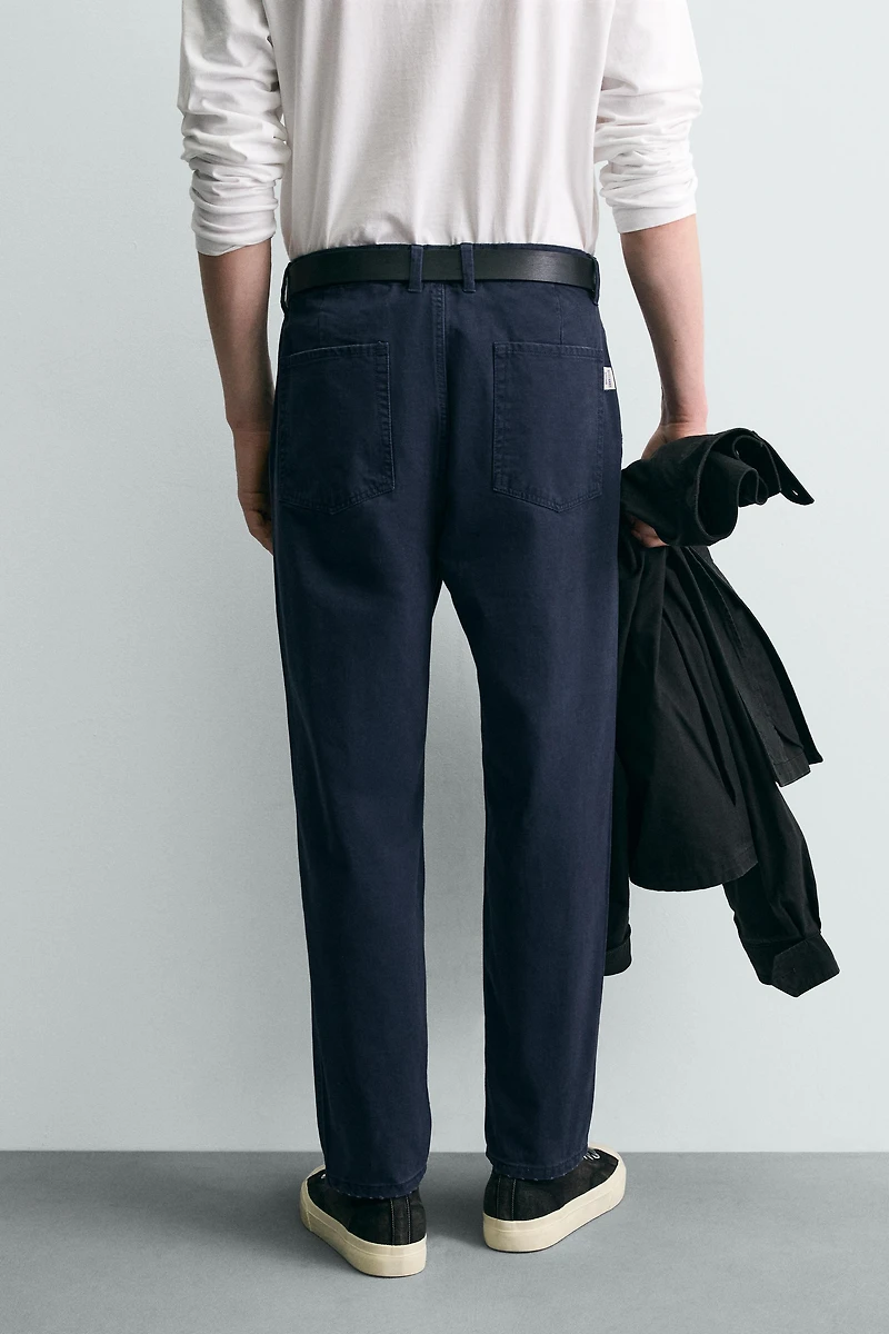 PANTALON CARROT FIT DÉLAVÉ