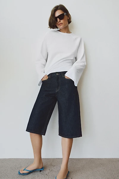 MID-RISE DENIM SHORTS ZW COLLECTION