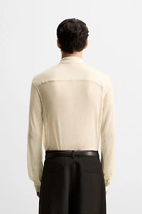 CHEMISE STRUCTURÉE SEMI-TRANSPARENTE