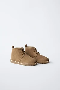 LINED LEATHER BOOTS