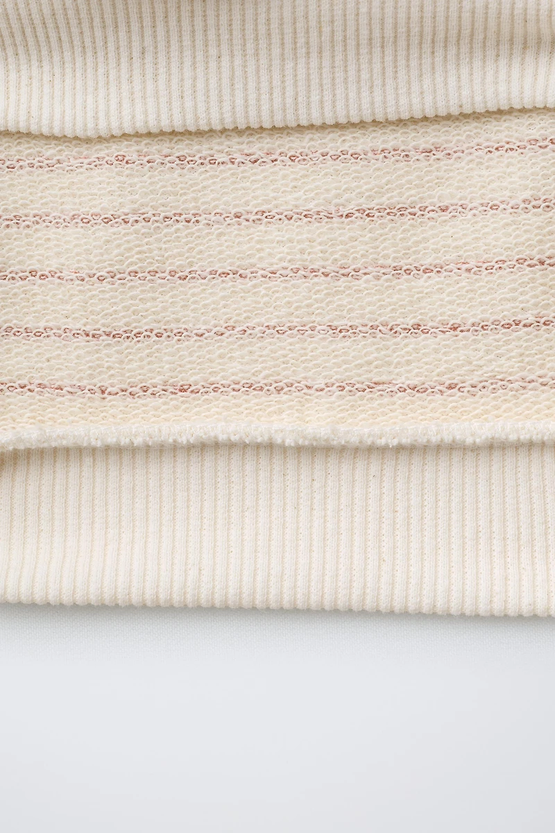 STRIPED CHERRY SWEATSHIRT