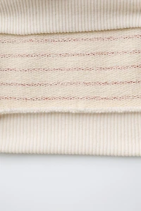 STRIPED CHERRY SWEATSHIRT