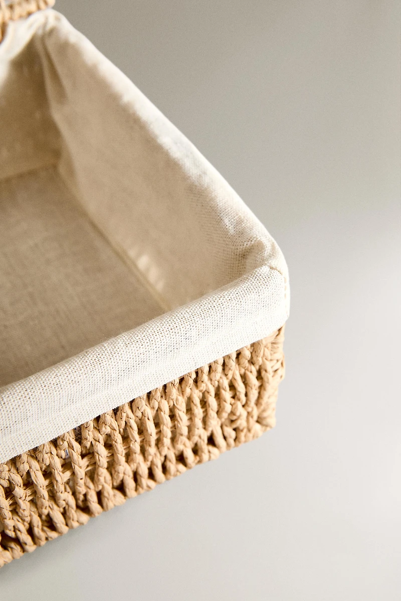 PANIER COUVERCLE DOUBLURE COTON